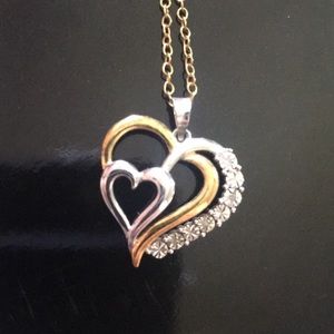 Silver and gold necklace